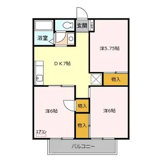 グリーンヒル新宿【2階】の間取り
