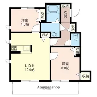 グラーヴェ【1階】の間取り