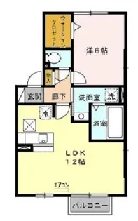 ウィスタリア【1階】の間取り