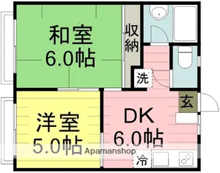 パーシモンハイツ【2階】の間取り