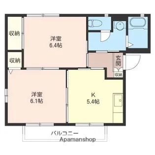 グランシャリオ壱番館【2階】の間取り