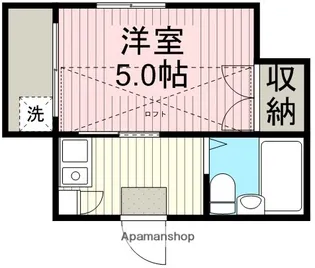 メゾンプランドル【2階】の間取り