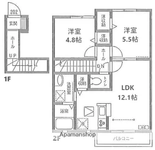 ブロッサム【2階】の間取り