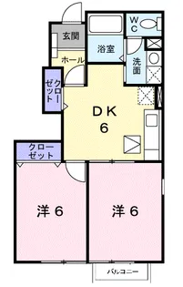 メゾン・ウエスト【1階】の間取り