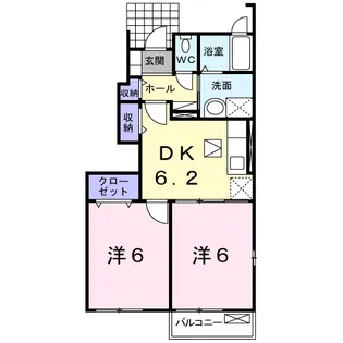プランタンC【1階】の間取り