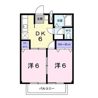 ファミール彩【1階】の間取り