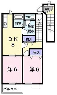 サニー・ファウンテンⅡ【2階】の間取り