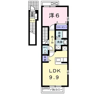 サンパティークⅠ【2階】の間取り
