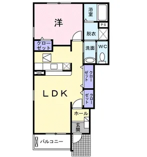 サニー・レジデンスA【1階】の間取り