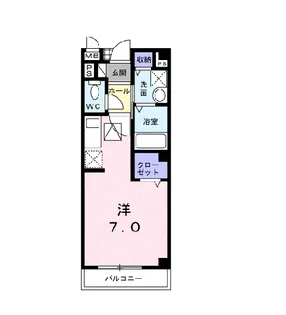プロムナードB【1階】の間取り