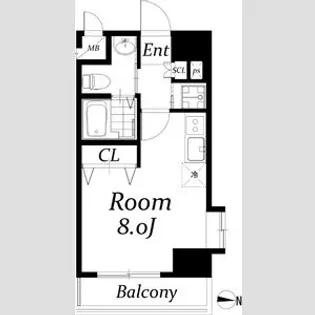 アクアタウンイーストⅡ【604号室】の間取り
