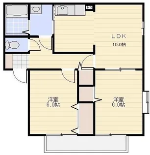 フェアリーウィステリア 弐番館【102号室号室】の間取り