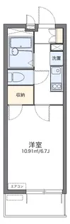 レオパレスシャルダン【2階】の間取り