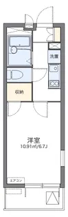 レオパレスシャルダン【3階】の間取り