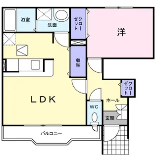 ジェルメ グラースⅡ【1階】の間取り