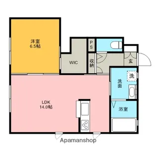 グラディーナ川越【1階】の間取り