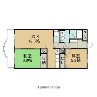 レジュール鶴ヶ島【3階】の間取り