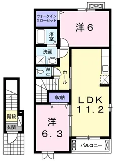 イリーデ【2階】の間取り