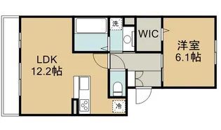 オランジュ B【2階】の間取り