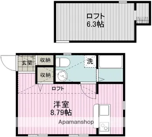 プリマ プリンセスガーデン COEDO【1階】の間取り