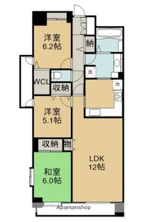 ローヤルシティ川越【9階】の間取り