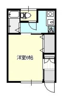 鈴木コーポ【203号室号室】の間取り