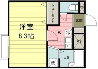 アムールW【2階】の間取り