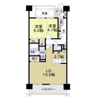 レクセルガーデン南古谷【6階】の間取り