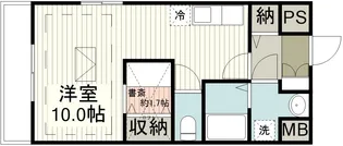 ルネス 新富町スクエア【4階】の間取り