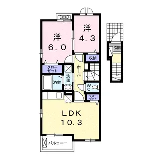 ピーノ【2階】の間取り