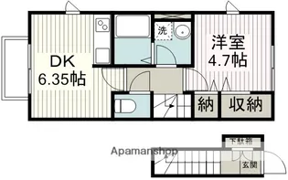ハイムパインⅡ【2階】の間取り