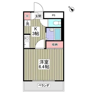 サンライズ水村【1階】の間取り