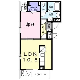フレグランスⅡ【3階】の間取り