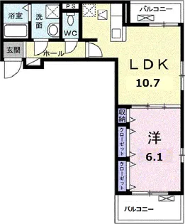 フレグランスⅡ【1階】の間取り
