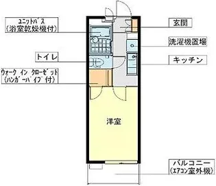 レオパレスエスポワール新宿町【4階】の間取り