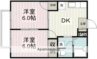 コーポラス曙B【2階】の間取り
