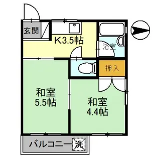 パステルメゾン【2階】の間取り