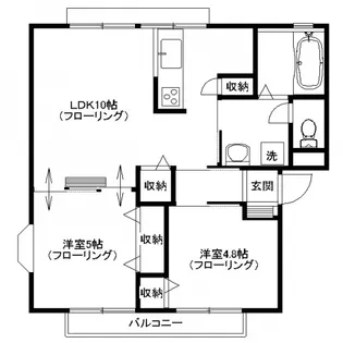 メゾン桂【1階】の間取り