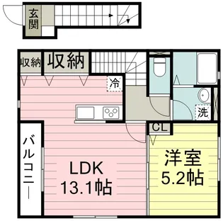 アムール FU【202号室】の間取り