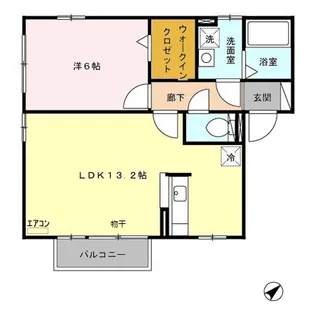 サンモールプラザ AB【2階】の間取り