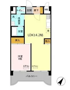 ティーワイパレス【4階】の間取り