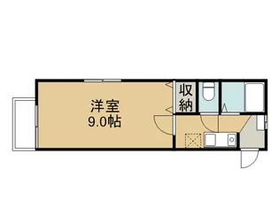 ポルシェ鶴ヶ島【110号室号室】の間取り