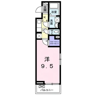 プリムローズKⅤ【1階】の間取り