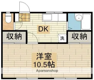 コーポブライト【2階】の間取り