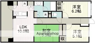 ベルメゾン川越サザンスケープ【7階】の間取り