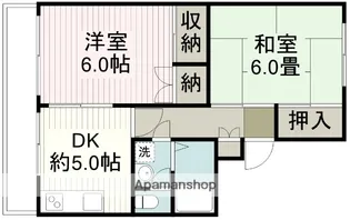 グリーンサンハイツ【1階】の間取り