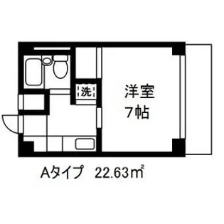 1Kの間取り画像