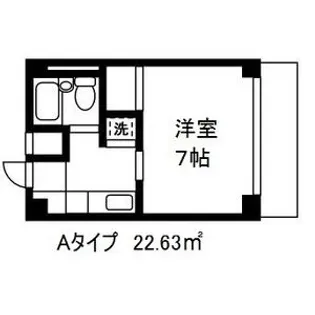 1Kの間取り画像