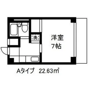 1Kの間取り画像