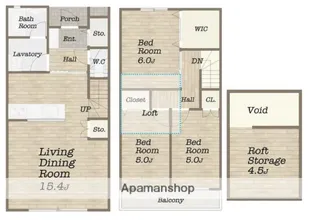 メゾン・ド・ブリック【1階】の間取り